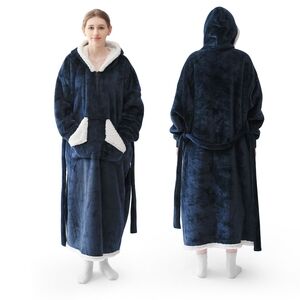 Touchat Wearable Blanket Hoodie for Women and Men,Warm and Cozy Large Blanket